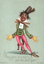 Dandy-Mann, Neujahrskarte
