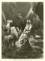 Daniel in der Löwengrube, Daniel, VI, 16
