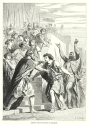 Davids Versöhnung mit Absalom (Gravur)