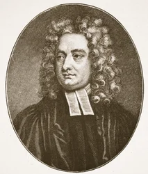 Dean Swift, Illustration aus Die Kirche von England: Eine Geschichte für das Volk von H.D.M. Spence-Jones, veröffentlicht um 1910