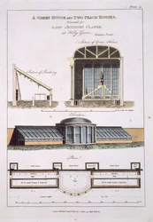 Entwurf für ein Gewächshaus und zwei Pfirsichhäuser, 1806