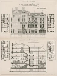 Entwurf für eine Londoner Residenz von William Scott