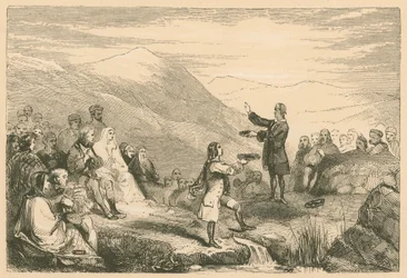 Donald Cargill predigt auf den Feldern