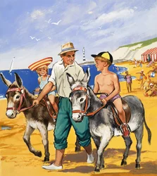 Eselreiten am Strand
