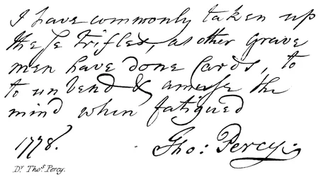 Dr. Thomas Percy