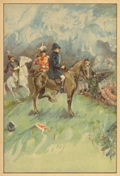 Herzog von Wellington in der Schlacht von Waterloo