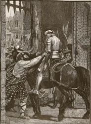 Edinburgh nach Flodden, Illustration aus Cassells Illustrierter Geschichte Englands