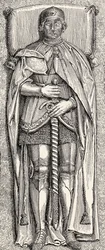 Grabfigur von Álvaro de Luna, aus „Spanien: Ein Überblick über die spanische Geschichte von der maurischen Eroberung bis zum Fall Granadas, 711-1492“, von Henry Edward Watts, veröffentlicht 1893