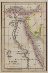 Ägypten oder das Land Mizraim (farbige Gravur)