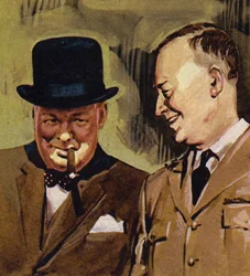 Eisenhower und Winston Churchill