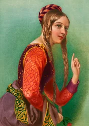 Eleonore von Aquitanien, Königin von Heinrich II, gedruckt von Henry G. Bohn