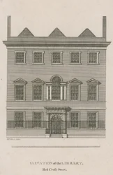 Ansicht der Bibliothek, Red Cross Street, London
