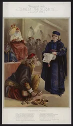 Ellen Terry als Portia in Der Kaufmann von Venedig