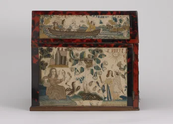 Bestickte Schatulle, ca. 1660