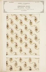 Bestickte Musselinprobe aus Madras, aus The Collection of the Textile Manufacturers of India, von John Forbes Watson, veröffentlicht 1866