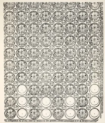 Gravierter Almanach, 1591 (Bagford-Kopie)
