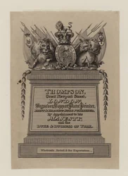 Graveure, Thompson, Visitenkarte