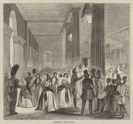 Eintreten in die Oper