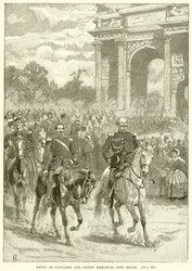 Einzug von Napoleon und Viktor Emanuel in Mailand
