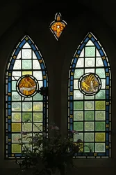 Evangelistensymbole: St. Matthäus und St. Markus