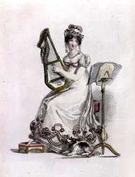 Abend-/Opernkleid, Modeplatte aus Ackermann