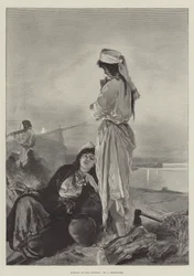 Abend an der Weichsel (Gravur)