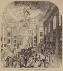 Fancy Fair, Painted Hall, Greenwich Hospital (Gravur)