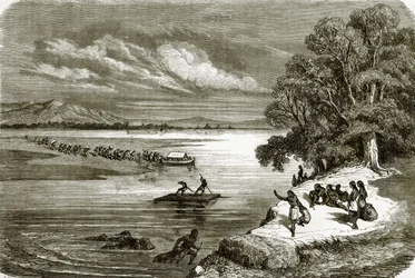 Fähre auf dem Rio Colorado