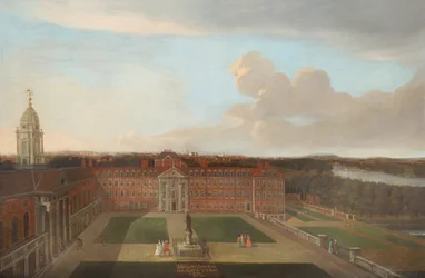 Figurenhof, um 1720