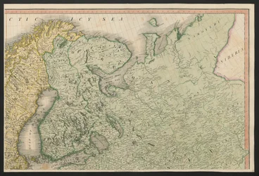 Finnland und Russland, aus Europa, beschreibt alle Änderungen des Territoriums, zusammen mit ihren Abweichungen in den Grenzlinien seiner verschiedenen Reiche und Staaten, vereinbart und bestätigt durch den definitiven Vertrag von Paris, 20. Nov. 1815, ver