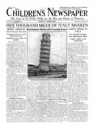 Fünftausend Meilen Italien erschüttert, Titelseite der 