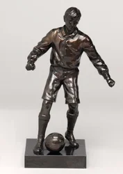 Fußballspieler, Teil eines Uhrensets
