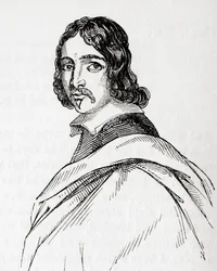 Francis Moore, britischer Arzt und Astrologe, aus Old England: A Pictorial Museum, veröffentlicht 1847