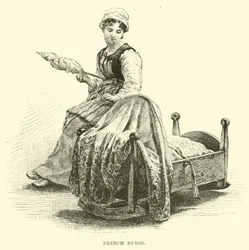 Französische Krankenschwester