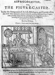 Frontispiz zu Astrologaster, oder der Figurenwerfer von John Melton, veröffentlicht 1620