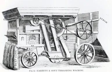 Garrett und Sons Patent Kombinierte Dresch- und Reinigungsmaschine