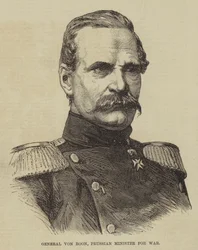 General von Roon, preußischer Kriegsminister (Stich)