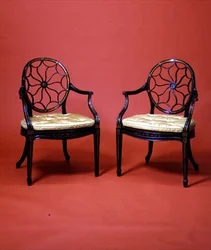 George III ebonisierte und vergoldete Sessel im Stil von Chippendale, spätes 18. Jahrhundert