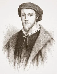 George Wishart, aus einem Druck im Besitz von David Laing, Illustration aus The History of Protestantism von James Aitken Wylie, veröffentlicht 1878