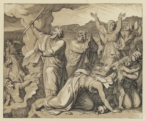 Gottes Fürsorge für sein Volk (Gravur)