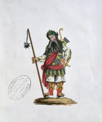 Gog, Illustration einer der Guildhall-Statuen der legendären Riesen