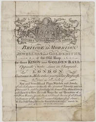 Goldschmiede und Silberschmiede, Briscoe und Morrison, Visitenkarte