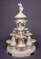 Grand Plat de Menage oder Tischaufsatz, Leeds Pottery, ca. 1780