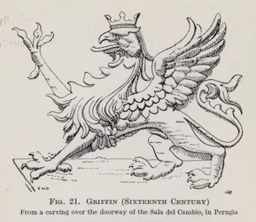 Greif, sechzehntes Jahrhundert (Lithografie)