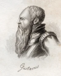 Gustav I., aus Crabbs Historischem Wörterbuch, veröffentlicht 1825