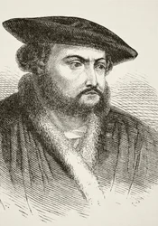 Hans Holbein der Jüngere, aus „The National and Domestic History of England“ von William Hickman Smith Aubrey (1858-1916), veröffentlicht in London, ca. 1890