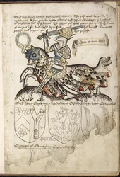 Heinrich VI. zu Pferd, Wappen zur Zeit Heinrichs VI.
