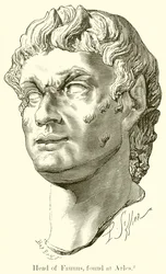 Kopf des Faunus, gefunden in Arles