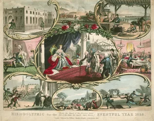 Hieroglyphik für das ereignisreiche Jahr 1839