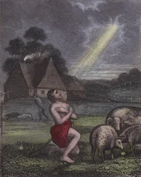 Sein Geist, das Bild eines verletzten Vaters brachte ...